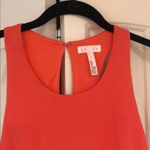 LEITH Asymmetrical Coral Dress